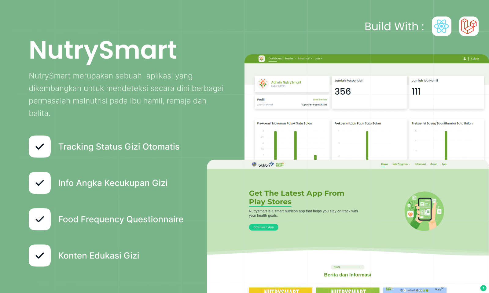 Screenshot dari NutrySmart